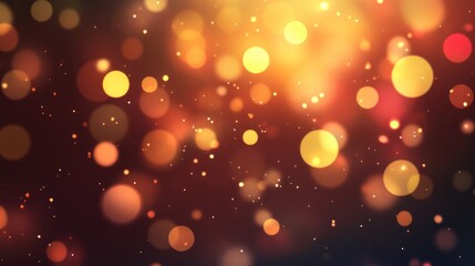 Obraz premium Colorful bokeh lights background. Blurred circle shapes. Multicolored blurry lights bokeh defocused abstract background for Christmas new year and celebration events.