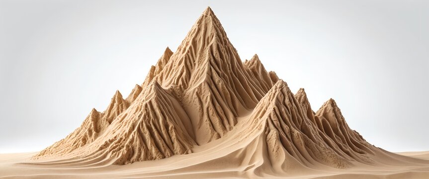 Abstract Sand Dune Mountain Range