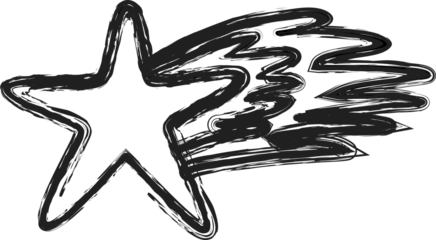 Set of hand drawn paint object for design use