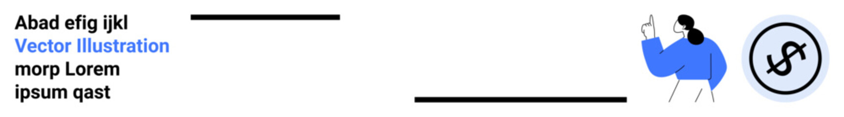 Business person in blue applauding with a thumbs-up next to a financial icon. Ideal for teamwork, finance, business, leadership, communication, approvals, simple landing page