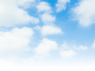 Blue sky background white cloud abstract light day sun bright cloudy summer season beauty landscape atmosphere air view sunshine climate environment ecosystem change energy concept.