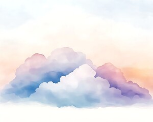 Pastel Cloudscape for Dreamy Sky.