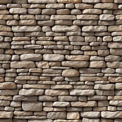 Obraz premium Seamless Rustic Stone Wall Texture