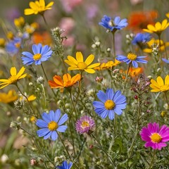 Fototapeta premium Colorful Wildflower Meadow