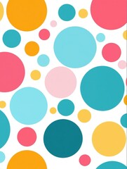 Colorful Polka Dot Pattern Background