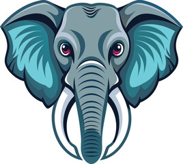 Tribal Elephant Head Vector Illustration – Available on EPS File
