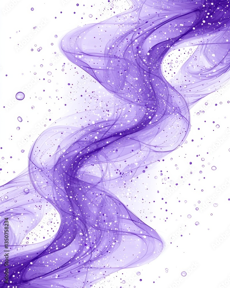 Poster delicate waves of color dance with light creating a mesmerizing and airy effect
