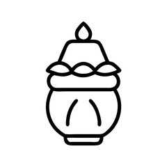 Handdrawn Trinket pot Illustration