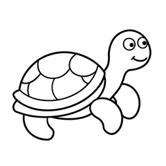Cute Outline Turtle