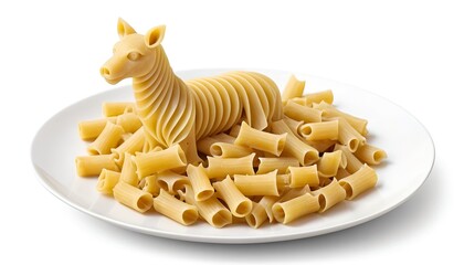 Pasta Dog on a Plate