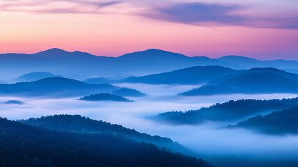Fototapeta premium sunrise in mountains