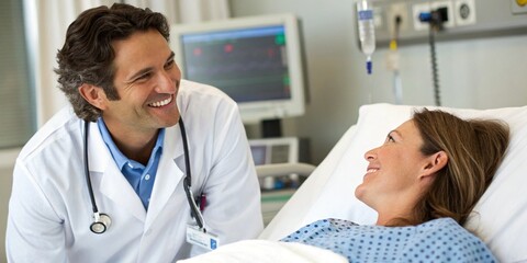 Fototapeta premium Healthcare Professionals in Action: Realistic AI-Generated Doctor Images