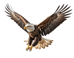 Obraz premium Majestic Bald Eagle in Flight