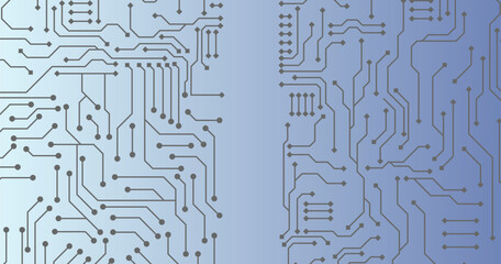 Technology background image, circuit board, network, communication, processing chip, banner design, advertising media. Vector eps 10