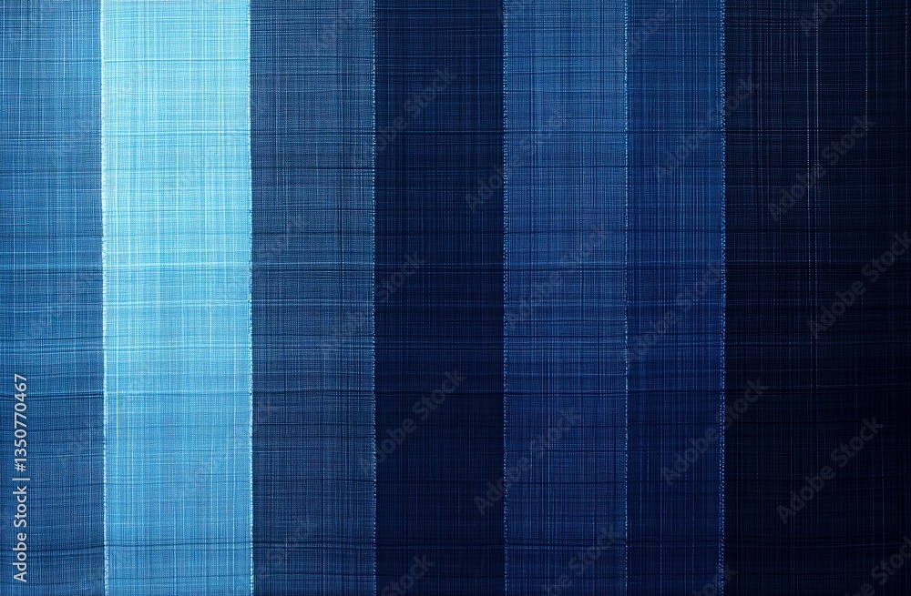 Poster abstract blue stripes: a mesmerizing composition of vertical stripes in various shades of blue, crea