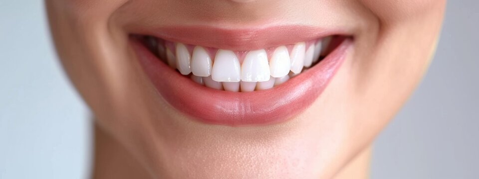 Woman with a big smile showing her teeth