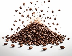 Obraz premium Coffee Beans Explosion
