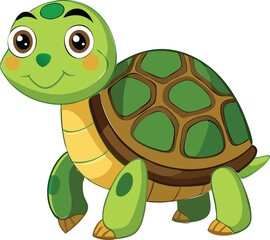 Fototapeta premium Realistic Turtle Top View Vector Illustration – Available on EPS File