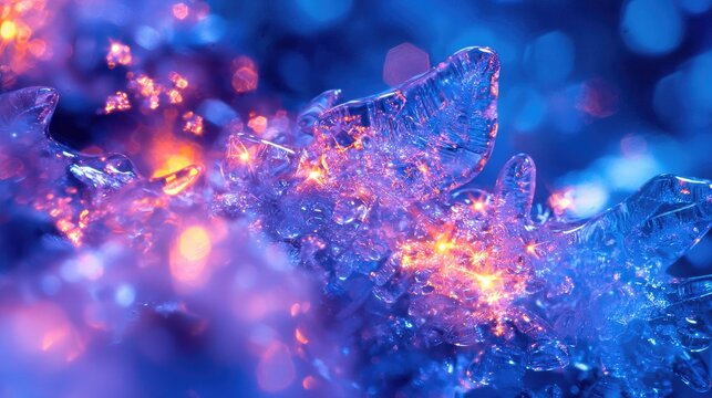 Extreme macro of synapses firing in a skierâ€™s brain, electric pulses illuminating intricate neural pathways, deep blues and purples with flashes of neon orange  - Powered by Adobe