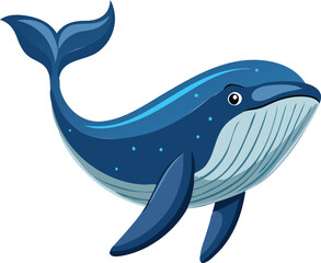 Cute Cartoon Whale Available on EPS File