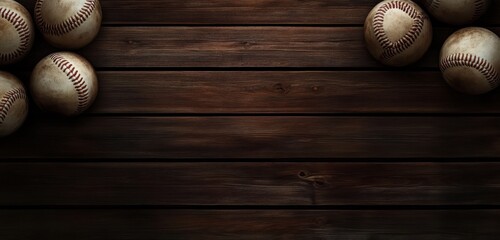 Classic Baseball Equipment, Retro Sports Aesthetic Background