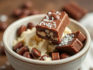 chocolate bar and chocolate candy