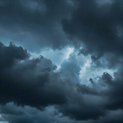 Obraz premium Dramatic Stormy Sky with Dark Clouds