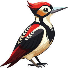 Woodpecker with  Vector available on EPS File