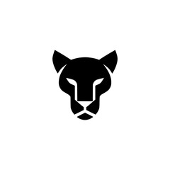 panther head wild animal business company logo vector illustration template design