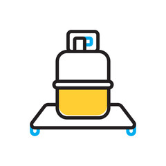 Multi color icon for gas