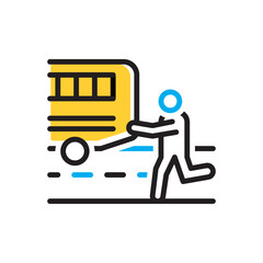 Multi color icon for unfortunately