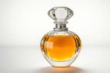Luxury Perfume Bottle, Amber Fragrance, Elegant Design