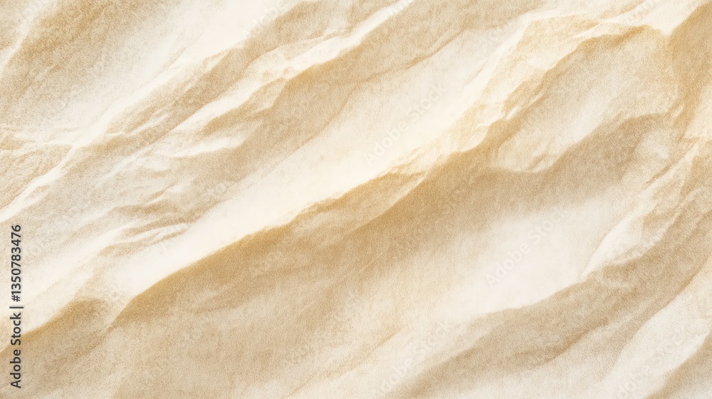 Poster texture of the desert: a close-up view of a sand dune, showcasing the intricate patterns and texture