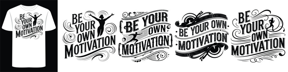 T-Shirt Designs with Bold Motivation and Typography to Keep in Focus