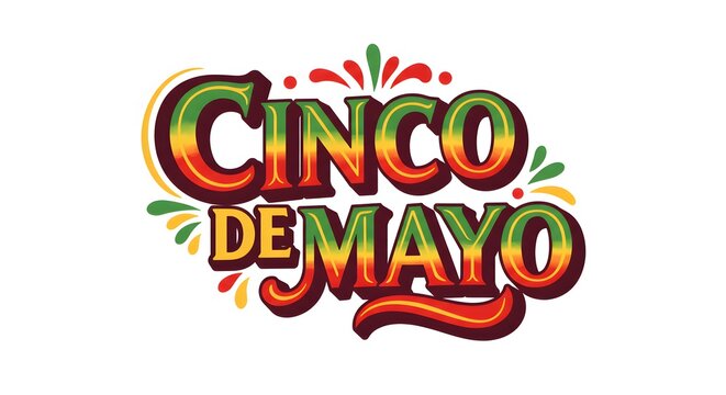 Cinco de mayo Typography Ai image