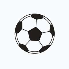 Fototapeta premium soccer ball silhoutte vector design