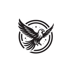 Eagle icon vector symbol design illustration.