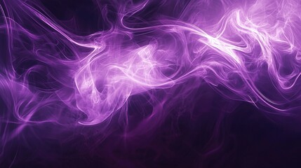 Ultra-HD Ethereal Purple Flowing Light Background with Soft Glowing Effects for Luxury Branding