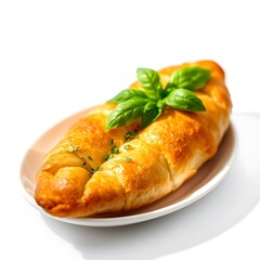 Gourmet Croissant with Fresh Herbs