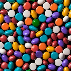 Fototapeta premium Colorful Pills and Tablets on Black Background