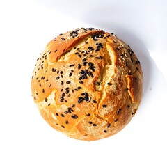 Golden Brown Artisan Bread Loaf