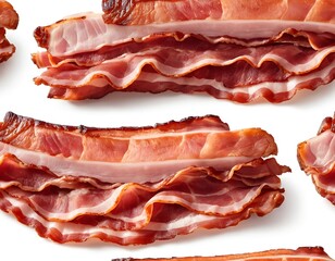 Obraz premium Crispy Cooked Bacon Slices