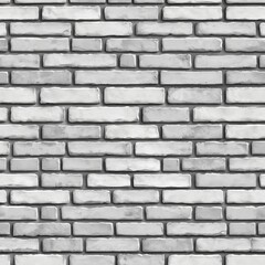 Naklejka premium Seamless White Brick Wall Texture