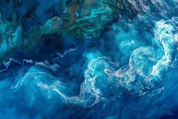 The Majestic Pacific: An Aerial Perspective of the Earth's Largest Ocean