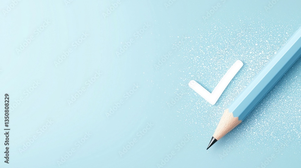 Poster edit pencil icon pencil icon with a checkmark appearing after editing a text field, confirmation des