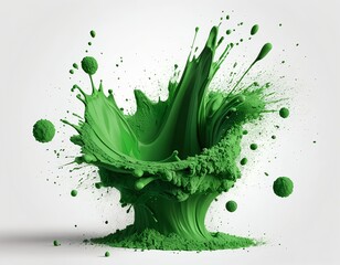 Green Paint Explosion