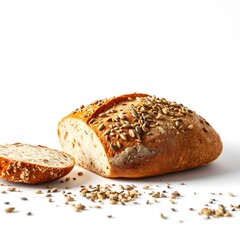 Freshly Baked Artisanal Bread with Sunflower Seeds