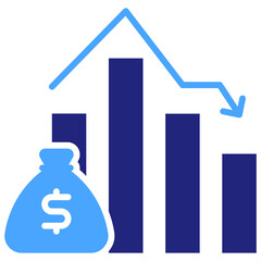 Economic Recession Icon