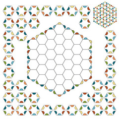 Children's puzzle game. Isolated on white background. Vector illustration.