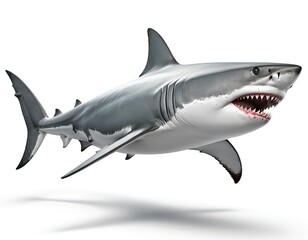 Obraz premium Great White Shark Underwater Predator